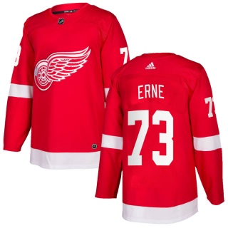 Men's Adam Erne Detroit Red Wings Adidas Home Jersey - Authentic Red