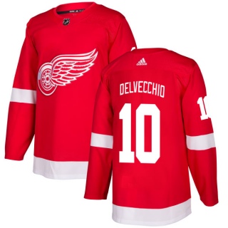 Men's Alex Delvecchio Detroit Red Wings Adidas Jersey - Authentic Red