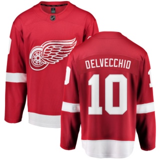 Men's Alex Delvecchio Detroit Red Wings Fanatics Branded Home Jersey - Breakaway Red
