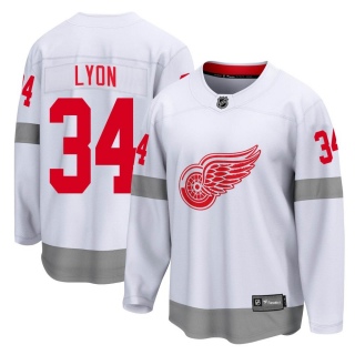 Men's Alex Lyon Detroit Red Wings Fanatics Branded 2020/21 Special Edition Jersey - Breakaway White
