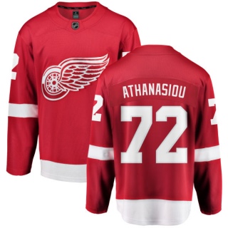 Men's Andreas Athanasiou Detroit Red Wings Fanatics Branded Home Jersey - Breakaway Red