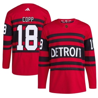 Men's Andrew Copp Detroit Red Wings Adidas Reverse Retro 2.0 Jersey - Authentic Red