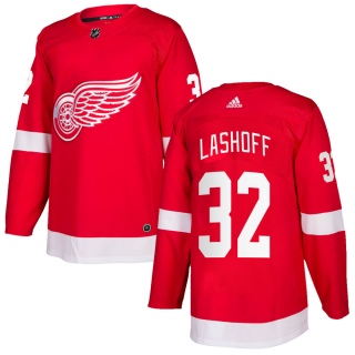 Men's Brian Lashoff Detroit Red Wings Adidas Home Jersey - Authentic Red
