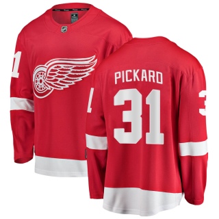 Men's Calvin Pickard Detroit Red Wings Fanatics Branded Home Jersey - Breakaway Red
