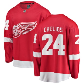 Men's Chris Chelios Detroit Red Wings Fanatics Branded Home Jersey - Breakaway Red