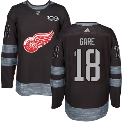 Men's Danny Gare Detroit Red Wings 1917- 100th Anniversary Jersey - Authentic Black