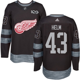Men's Darren Helm Detroit Red Wings Adidas 1917- 100th Anniversary Jersey - Authentic Black