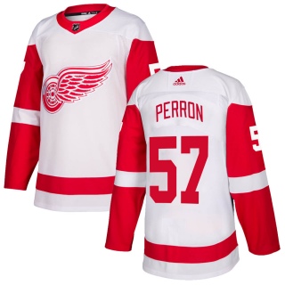 Men's David Perron Detroit Red Wings Adidas Jersey - Authentic White