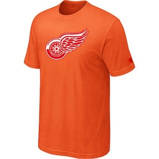 Men's Detroit Red Wings Big & Tall Logo T-Shirt - - Orange