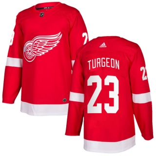 Men's Dominic Turgeon Detroit Red Wings Adidas Home Jersey - Authentic Red