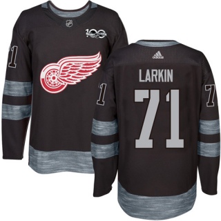 Men's Dylan Larkin Detroit Red Wings Adidas 1917- 100th Anniversary Jersey - Authentic Black