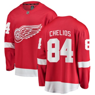 Men's Jake Chelios Detroit Red Wings Fanatics Branded Home Jersey - Breakaway Red