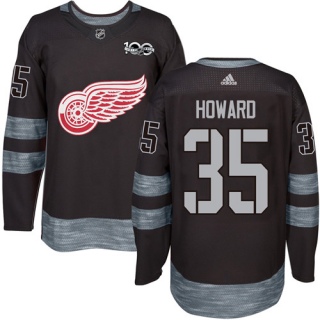 Men's Jimmy Howard Detroit Red Wings Adidas 1917- 100th Anniversary Jersey - Authentic Black