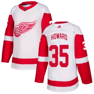 Men's Jimmy Howard Detroit Red Wings Adidas Jersey - Authentic White