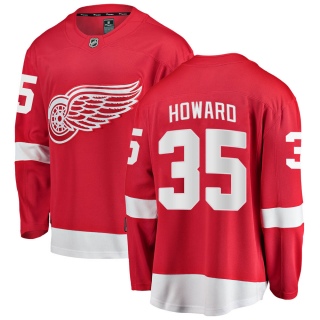 Men's Jimmy Howard Detroit Red Wings Fanatics Branded Home Jersey - Breakaway Red