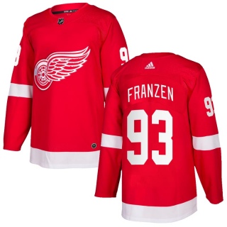 Men's Johan Franzen Detroit Red Wings Adidas Home Jersey - Authentic Red