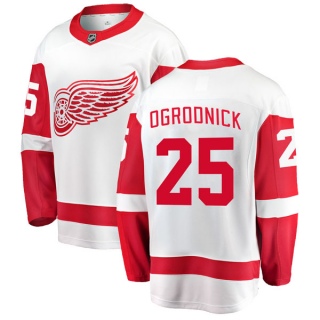 Men's John Ogrodnick Detroit Red Wings Fanatics Branded Away Jersey - Breakaway White