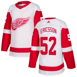 Men's Jonathan Ericsson Detroit Red Wings Adidas Jersey - Authentic White