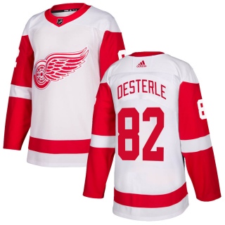 Men's Jordan Oesterle Detroit Red Wings Adidas Jersey - Authentic White