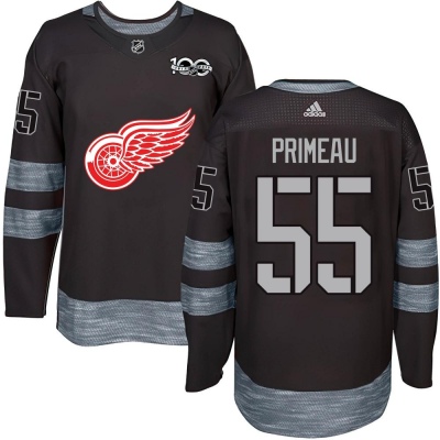 Men's Keith Primeau Detroit Red Wings 1917- 100th Anniversary Jersey - Authentic Black