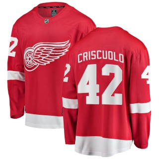 Men's Kyle Criscuolo Detroit Red Wings Fanatics Branded Home Jersey - Breakaway Red