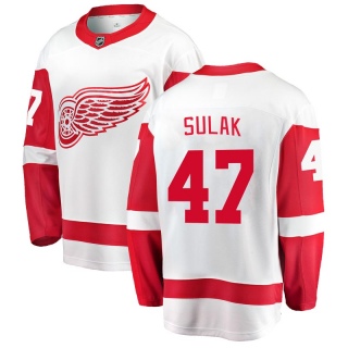 Men's Libor Sulak Detroit Red Wings Fanatics Branded Away Jersey - Breakaway White