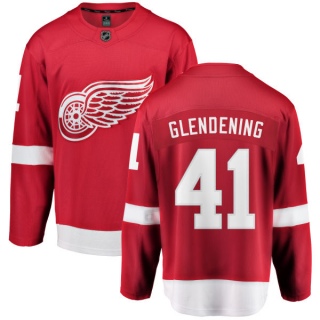 Men's Luke Glendening Detroit Red Wings Fanatics Branded Home Jersey - Breakaway Red