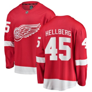 Men's Magnus Hellberg Detroit Red Wings Fanatics Branded Home Jersey - Breakaway Red