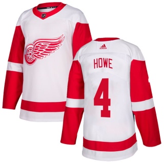 Men's Mark Howe Detroit Red Wings Adidas Jersey - Authentic White