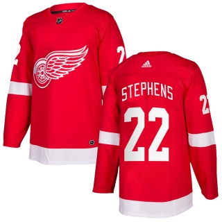 Men's Mitchell Stephens Detroit Red Wings Adidas Home Jersey - Authentic Red