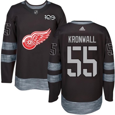 Men's Niklas Kronwall Detroit Red Wings 1917- 100th Anniversary Jersey - Authentic Black