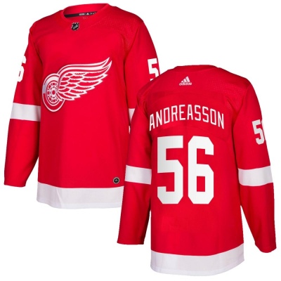 Men's Pontus Andreasson Detroit Red Wings Adidas Home Jersey - Authentic Red