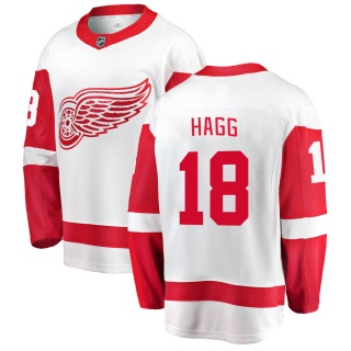 Men's Robert Hagg Detroit Red Wings Fanatics Branded Away Jersey - Breakaway White
