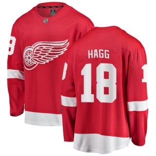 Men's Robert Hagg Detroit Red Wings Fanatics Branded Home Jersey - Breakaway Red