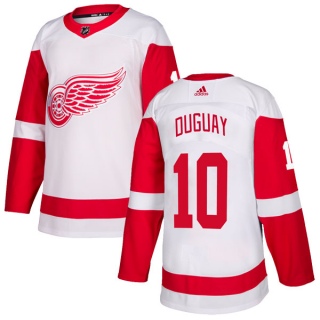 Men's Ron Duguay Detroit Red Wings Adidas Jersey - Authentic White