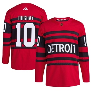 Men's Ron Duguay Detroit Red Wings Adidas Reverse Retro 2.0 Jersey - Authentic Red