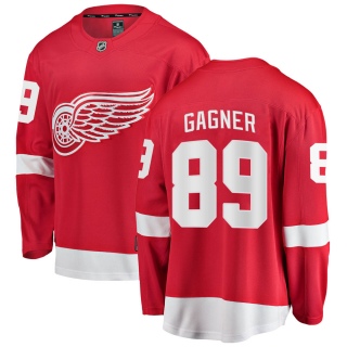 Men's Sam Gagner Detroit Red Wings Fanatics Branded ized Home Jersey - Breakaway Red