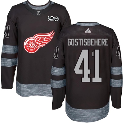Men's Shayne Gostisbehere Detroit Red Wings 1917- 100th Anniversary Jersey - Authentic Black