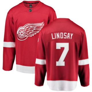 Men's Ted Lindsay Detroit Red Wings Fanatics Branded Home Jersey - Breakaway Red