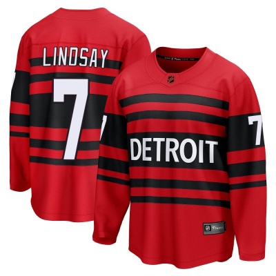 Men's Ted Lindsay Detroit Red Wings Fanatics Branded Special Edition 2.0 Jersey - Breakaway Red