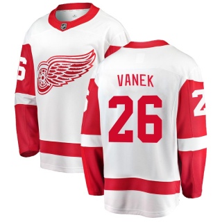 Men's Thomas Vanek Detroit Red Wings Fanatics Branded Away Jersey - Breakaway White