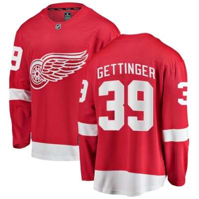 Men's Tim Gettinger Detroit Red Wings Fanatics Branded Home Jersey - Breakaway Red