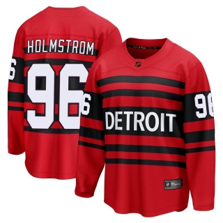 Men's Tomas Holmstrom Detroit Red Wings Fanatics Branded Special Edition 2.0 Jersey - Breakaway Red
