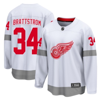 Men's Victor Brattstrom Detroit Red Wings Fanatics Branded 2020/21 Special Edition Jersey - Breakaway White
