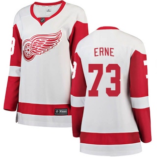 Women's Adam Erne Detroit Red Wings Fanatics Branded Away Jersey - Breakaway White