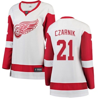Women's Austin Czarnik Detroit Red Wings Fanatics Branded Away Jersey - Breakaway White