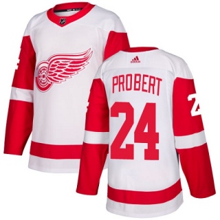 Women's Bob Probert Detroit Red Wings Adidas Away Jersey - Authentic White