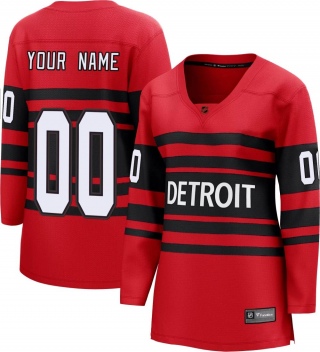 Women's Custom Detroit Red Wings Fanatics Branded Custom Special Edition 2.0 Jersey - Breakaway Red