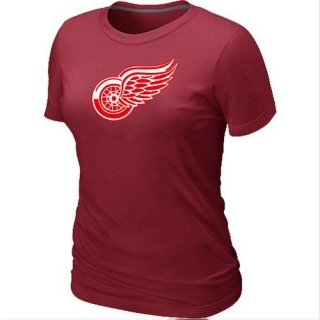 Women's Detroit Red Wings Big & Tall Logo T-Shirt - - Red