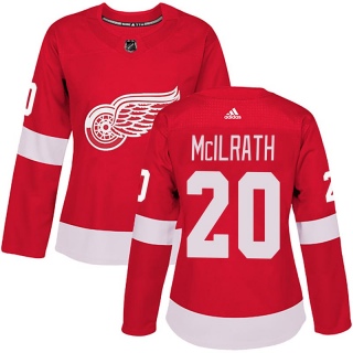 Women's Dylan McIlrath Detroit Red Wings Adidas Home Jersey - Authentic Red